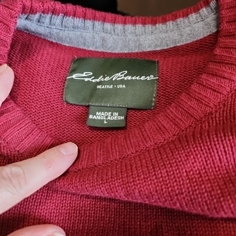 Eddie Bauer Men's Coral Crewneck Sweater - Picture 4 of 5